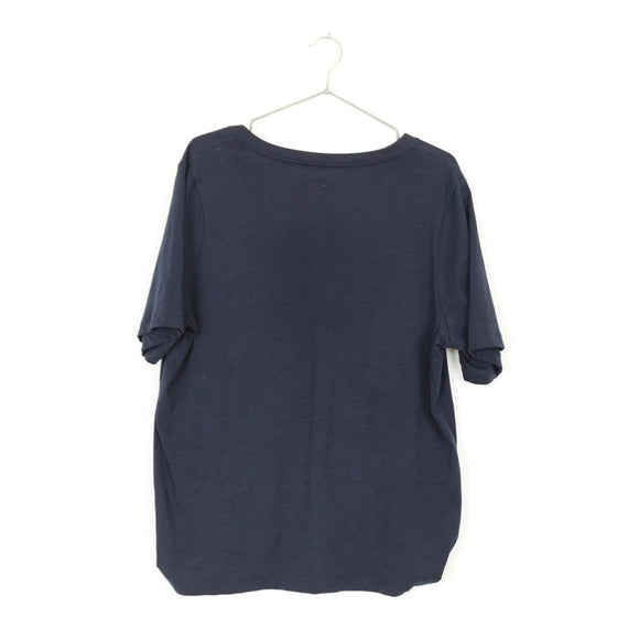 Country Road Navy Blue V-Neck T-Shirt | Size L