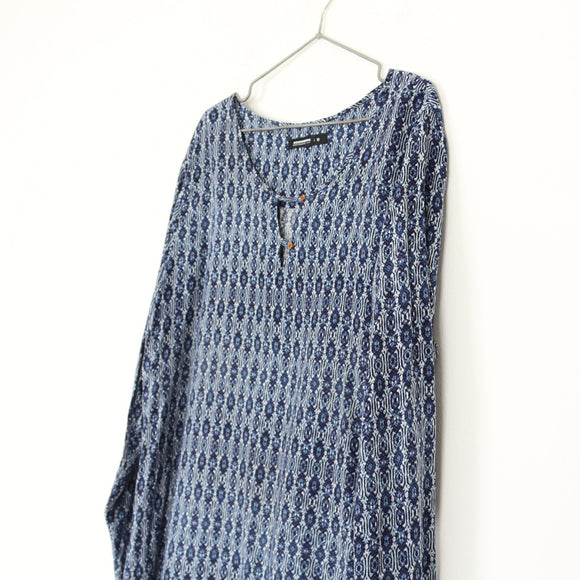 Woolworths Blue & White Blouse | Size 18