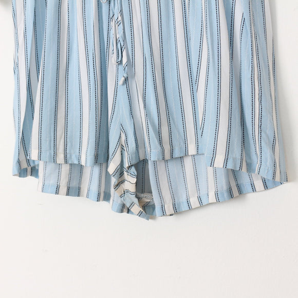 Cotton On Blue & White Striped Jumpsuit | Size M