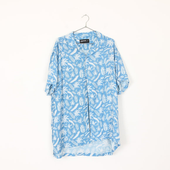 Woolworths Blue & White Printed Summer Shirt | Size XL