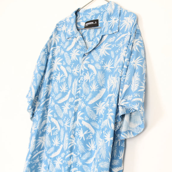 Woolworths Blue & White Printed Summer Shirt | Size XL