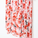 Red and pink trapeze dress - L-2
