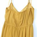 Mustard Chiffon Maxi Dress | Size 40-3