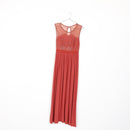 Burnt Orange Lace Maxi Dress | Size 34-1