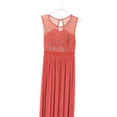 Burnt Orange Lace Maxi Dress | Size 34-2