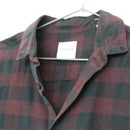 Black & Maroon Plaid Shirt | Size 34-3