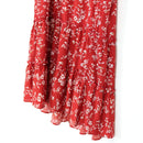 Red & White Floral Summer Dress | Size XL-2