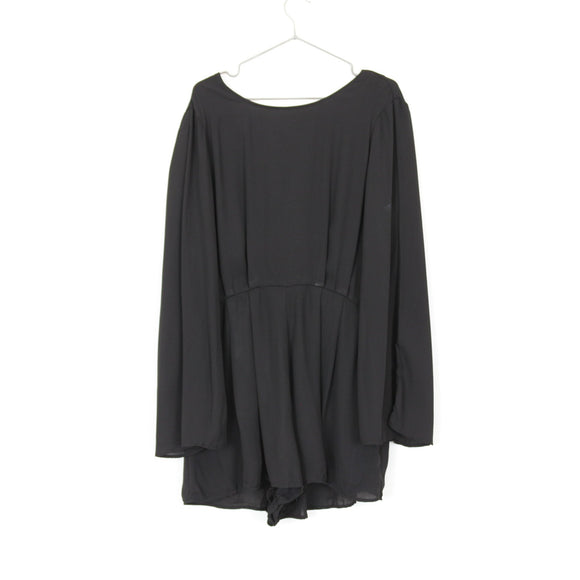 Cotton On Black Chiffon Jumpsuit | Size L