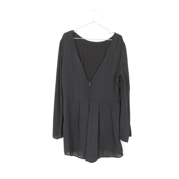 Cotton On Black Chiffon Jumpsuit | Size L