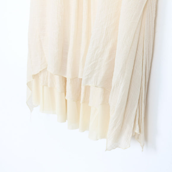 Donna Claire Beige Embroidered Dress | Size 18
