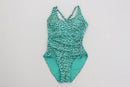 Woolworths Bright Blue Floral Full-Coverage Swimsuit | Size 10 | Pre-Loved-1