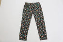 H&M Black Floral Print Pants | Size 8 | Pre-Loved-1