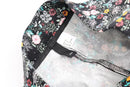 H&M Black Floral Print Pants | Size 8 | Pre-Loved-4