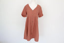 Burnt Orange Button-Down Dress – Size S | Thrift Finds-1