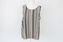 Exact Black & Cream Striped Summer Top | Size S | Brand New-1