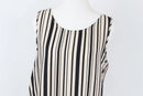 Exact Black & Cream Striped Summer Top | Size S | Brand New-2