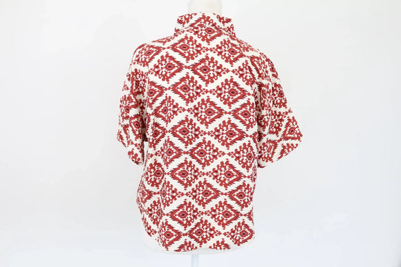 Exact Colour-Block Cropped Short-Sleeve Shirt | Size S | Brand New