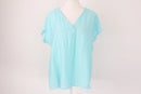 Exact Light Blue V-Neck Blouse | Size 10 | Brand New-1