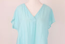 Exact Light Blue V-Neck Blouse | Size 10 | Brand New-2