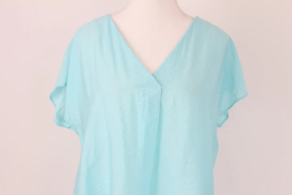 Exact Light Blue V-Neck Blouse | Size 10 | Brand New