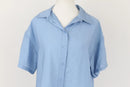 Exact Dusty Blue Cropped Short-Sleeve Shirt | Size 10 | Brand New-2