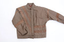 Brown Genuine Leather & Suede Bomber Jacket | Size 14 | Pre-Loved-1
