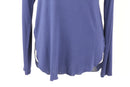 Midnight Blue Long-Sleeve V-Neck Top | Size XS | Pre-Loved-3