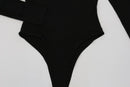 Black Long-Sleeve Bodysuit – Size 16 | Thrift Finds-3