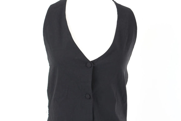 Black Waistcoat Blouse – Size 14 | Brand new