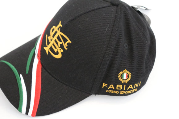 Black Embroidered Cap – One Size | Brand new