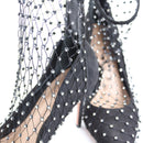 Schultz black pointy veiled heels with a sparkly touch - 39-2