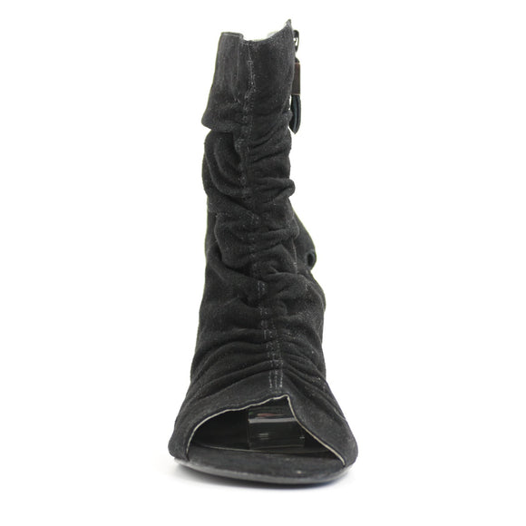 Carrano Made in Brazil open toe suede heels - 38