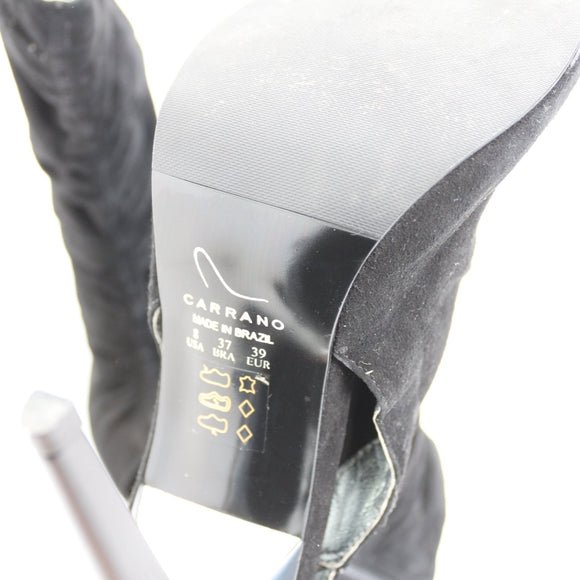 Carrano Made in Brazil open toe suede heels - 38
