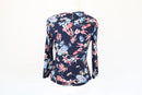 Woolworths Navy Floral Wrap Top | Size S | Pre-Loved-4