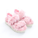 UGG Pink Fluffy Slingback Slippers, Size 38 (New)-2