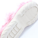 UGG Pink Fluffy Slingback Slippers, Size 38 (New)-4