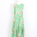 Poetry Green Floral Linen Maxi Dress – Sleeveless | Size 10 | Pre-Loved-1
