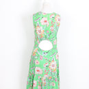 Poetry Green Floral Linen Maxi Dress – Sleeveless | Size 10 | Pre-Loved-6