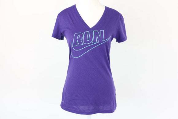 Nike Dri-Fit Purple & Blue Running Top | Size XS | Pre-Loved