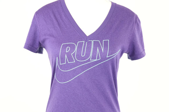 Nike Dri-Fit Purple & Blue Running Top | Size XS | Pre-Loved