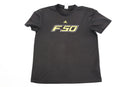 Adidas F50 Black Athletic Top | Yellow Accents | Size L | Pre-Loved-1