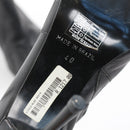 Genuine Leather Pointed-Toe Ankle Boots - Size 40-4