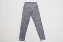 Purple Floral Print Tights – Size S | Thrift Finds-1