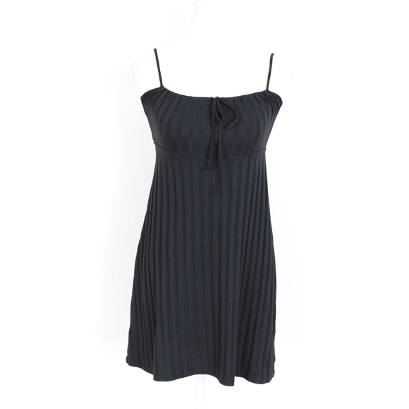 Morgan Black Strappy Pleated Mini Dress | Size S | Pre-Loved