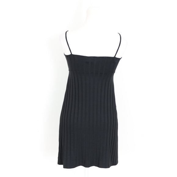 Morgan Black Strappy Pleated Mini Dress | Size S | Pre-Loved