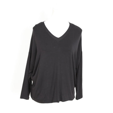 Signature by Des Black V-Neck Long-Sleeve Top | Size 36 | Pre-Loved