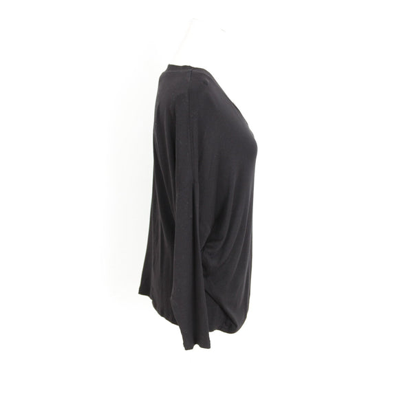 Signature by Des Black V-Neck Long-Sleeve Top | Size 36 | Pre-Loved