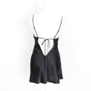 La Senza Black Satin Slip Dress – O-Ring Cutout | Size XS | Pre-Loved-3