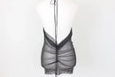 Black Diamond Lace-Up Mini Dress – Size S | Thrift Finds-2