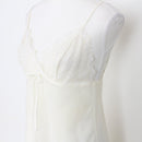 La Senza Cream Satin Babydoll Top – Lace Bust | Size S | Pre-Loved-1